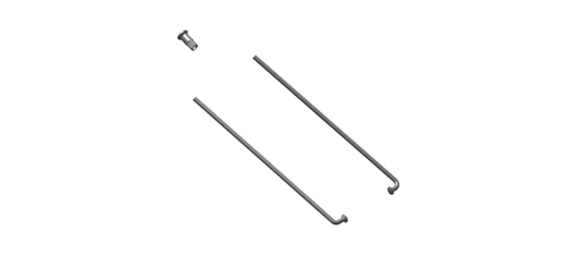 888152 - SPOKES AND NIPPLE KIT - REAR WHEEL