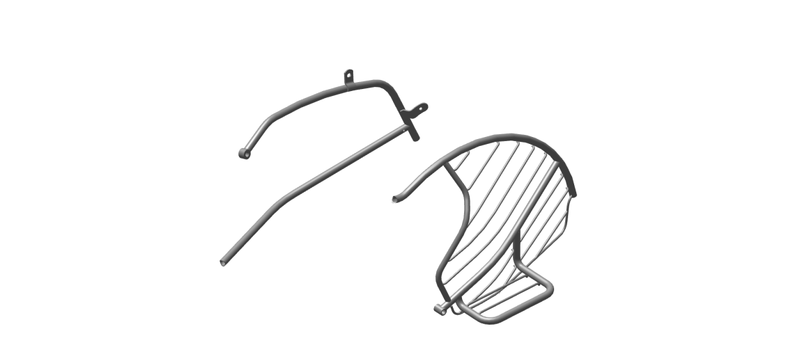 ROYAL ENFIELD 888318 - SAREE GUARD AND RH CARRIER KIT FOR BULLET 350 FOR BULLET 350