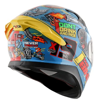 AXOR XBHP #Theninteen Helmet Blue Red
