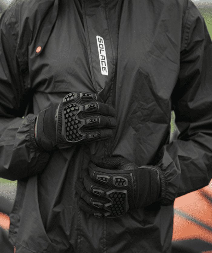Solace AIRX DUALSPORT CE GLOVES ( COAL BLACK)