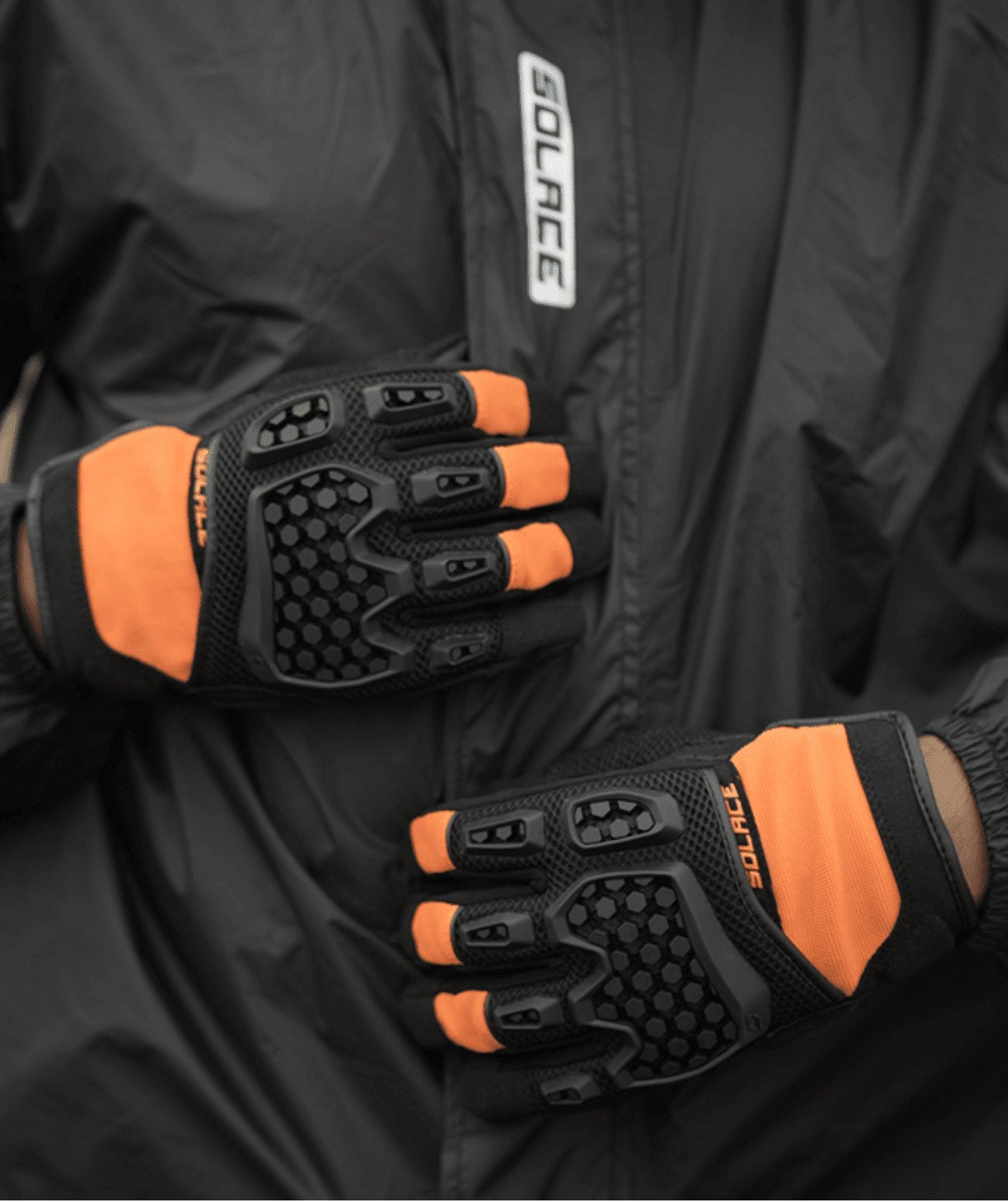 Solace AIRX DUALSPORT CE GLOVES (FLAME ORANGE)