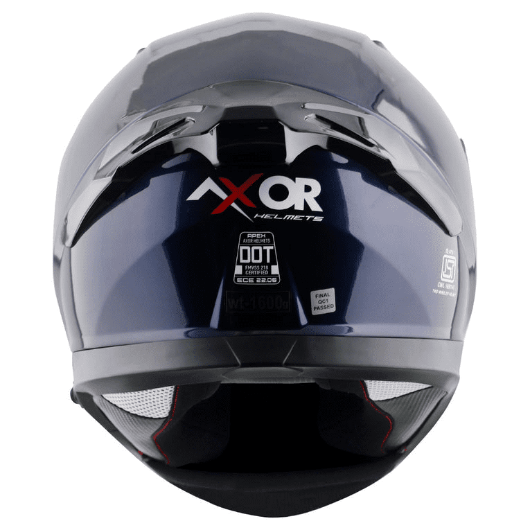 AXOR Apex Solid Deep Blue Color Helmet