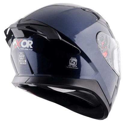 AXOR Apex Solid Deep Blue Color Helmet