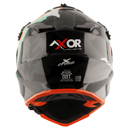 AXOR X-Cross X2 Black Grey Dual Visor Helmet