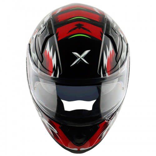 Apex Falcon Mens Helmet Glossy Black Red