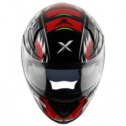 Apex Falcon Mens Helmet Glossy Black Red
