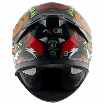 Apex Falcon Mens Helmet Glossy Black Red