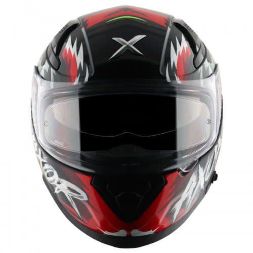 Apex Falcon Mens Helmet Glossy Black Red