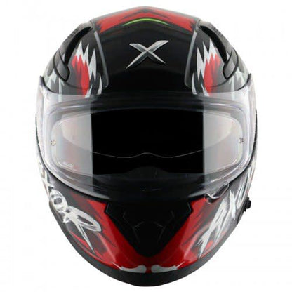 Apex Falcon Mens Helmet Glossy Black Red