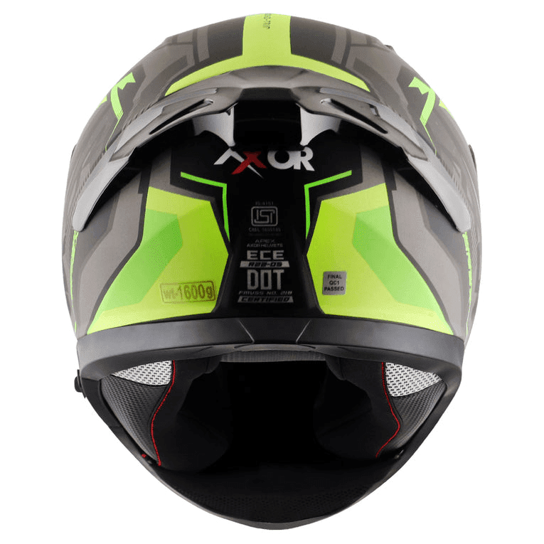AXOR Apex Roadtrip Helmet Dull Black Neon Yellow