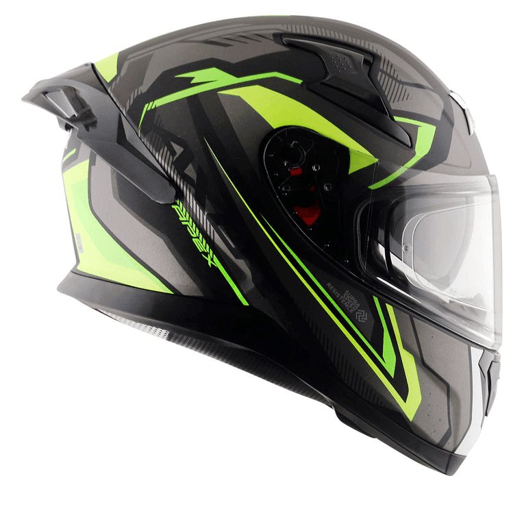 AXOR Apex Roadtrip Helmet Dull Black Neon Yellow