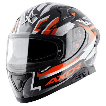 AXOR Apex Streak Helmet Black Orange
