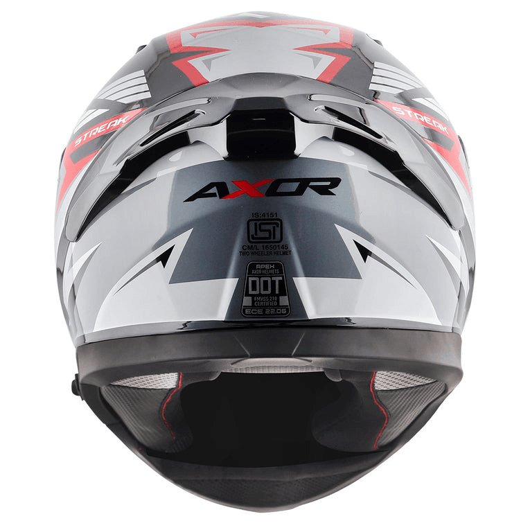 Axor Apex Streak Helmet Black Red
