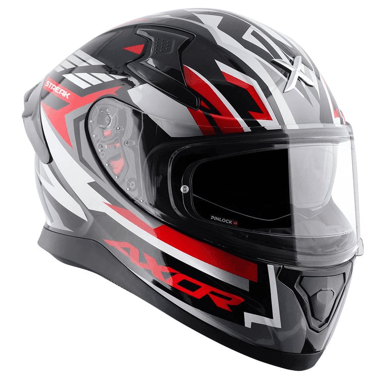 Axor Apex Streak Helmet Black Red