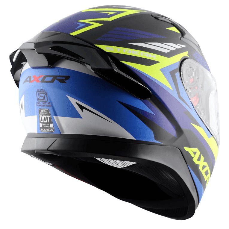 AXOR Apex Streak Helmet Dull Black Blue