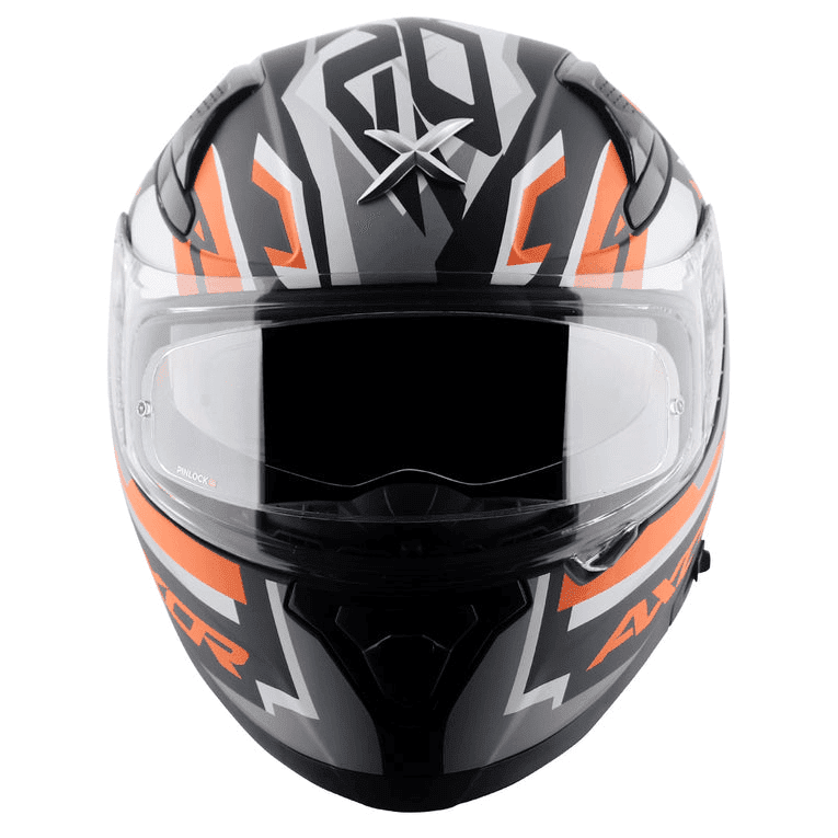 AXOR Apex Streak Helmet Dull Black Orange