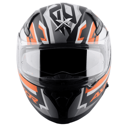 AXOR Apex Streak Helmet Dull Black Orange