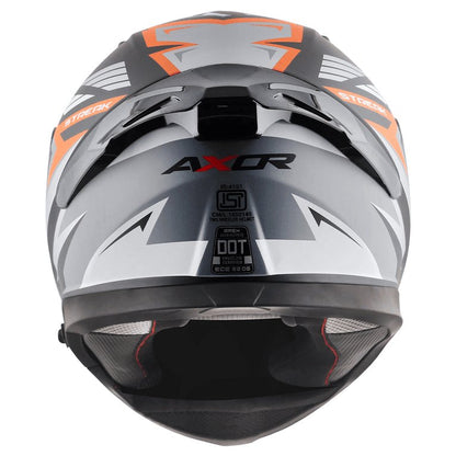 AXOR Apex Streak Helmet Dull Black Orange