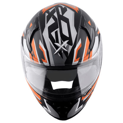 AXOR Apex Streak Helmet Dull Black Orange