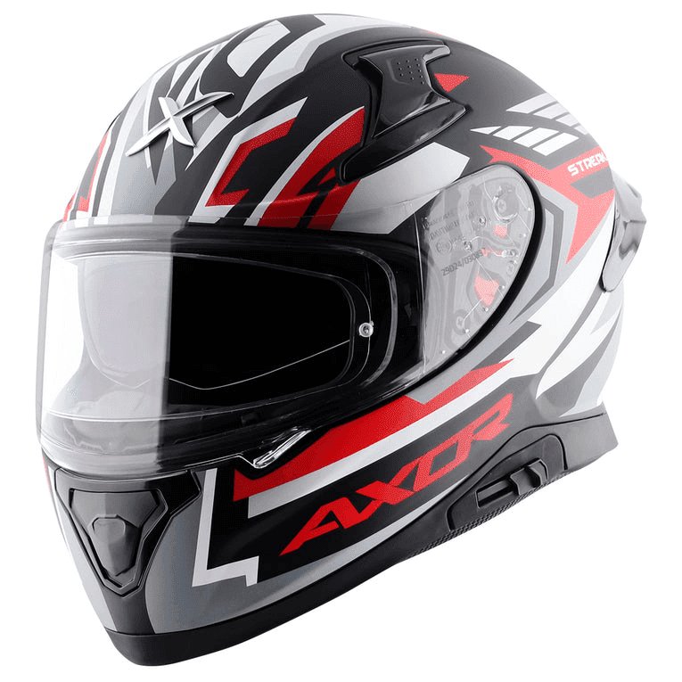 AXOR Apex Streak Helmet Dull Black Red