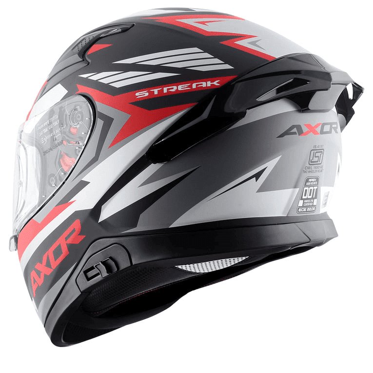 AXOR Apex Streak Helmet Dull Black Red