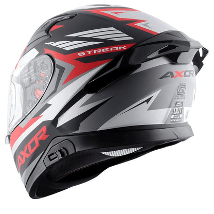 AXOR Apex Streak Helmet Dull Black Red