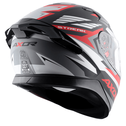 AXOR Apex Streak Helmet Dull Black Red