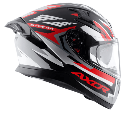 AXOR Apex Streak Helmet Dull Black Red