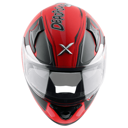 Axor Apex Marvel Deadpool Dull Red Black Helmet
