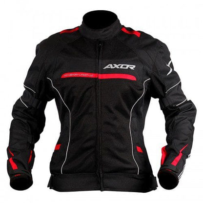 Axor Black Red Diva Bike Riding Jacket
