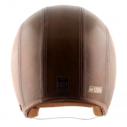 Axor Retro Jet Leather Forest Open-Face Helmet