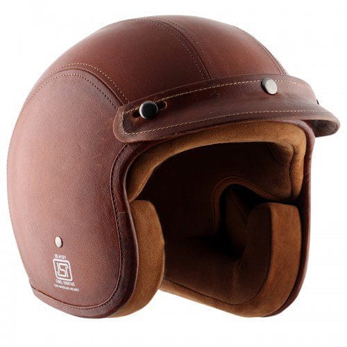 Axor Retro Jet Leather Timber Helmet