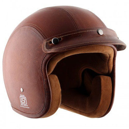 Axor Retro Jet Leather Timber Helmet