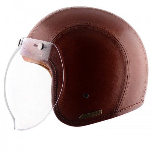 Axor Retro Jet Leather Timber Helmet