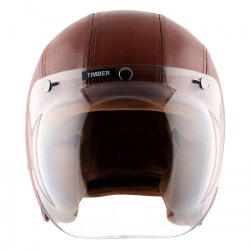 Axor Retro Jet Leather Timber Helmet