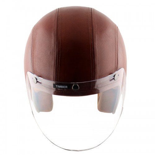 Axor Retro Jet Leather Timber Helmet