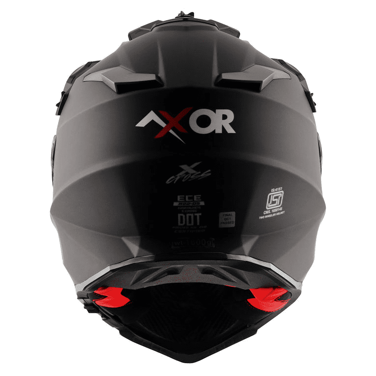 Axor X-Cross Dual Visor Helmet Dull Black