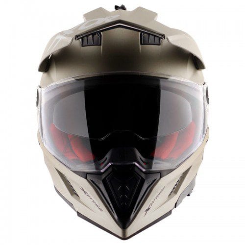 Axor X-Cross Dual Visor SC Helmet-Nickel Red