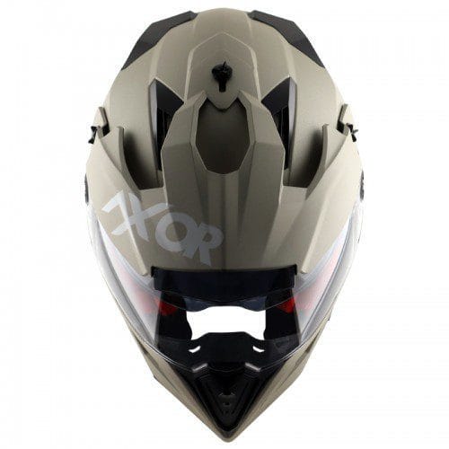 Axor X-Cross Dual Visor SC Helmet-Nickel Red
