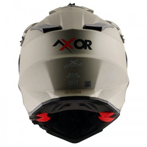 Axor X-Cross Dual Visor SC Helmet-Nickel Red