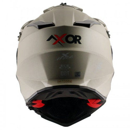 Axor X-Cross Dual Visor SC Helmet-Nickel Red