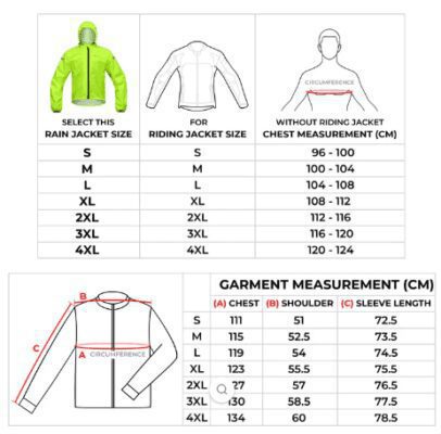 Viaterra B100 Motercycle Rain Jacket