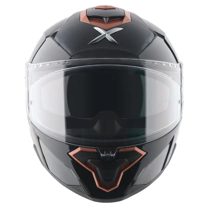 Axor Brutale Corsa Dual Spoiler Black Gold Orange Helmet
