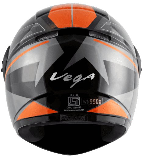 Vega Cliff Pioneer Black Orange Helmet