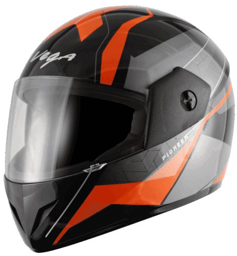 Vega Cliff Pioneer Black Orange Helmet