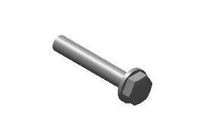 591578/A - HEX FLANGE BOLT - M6x35 8.8 ZnFe WHITE