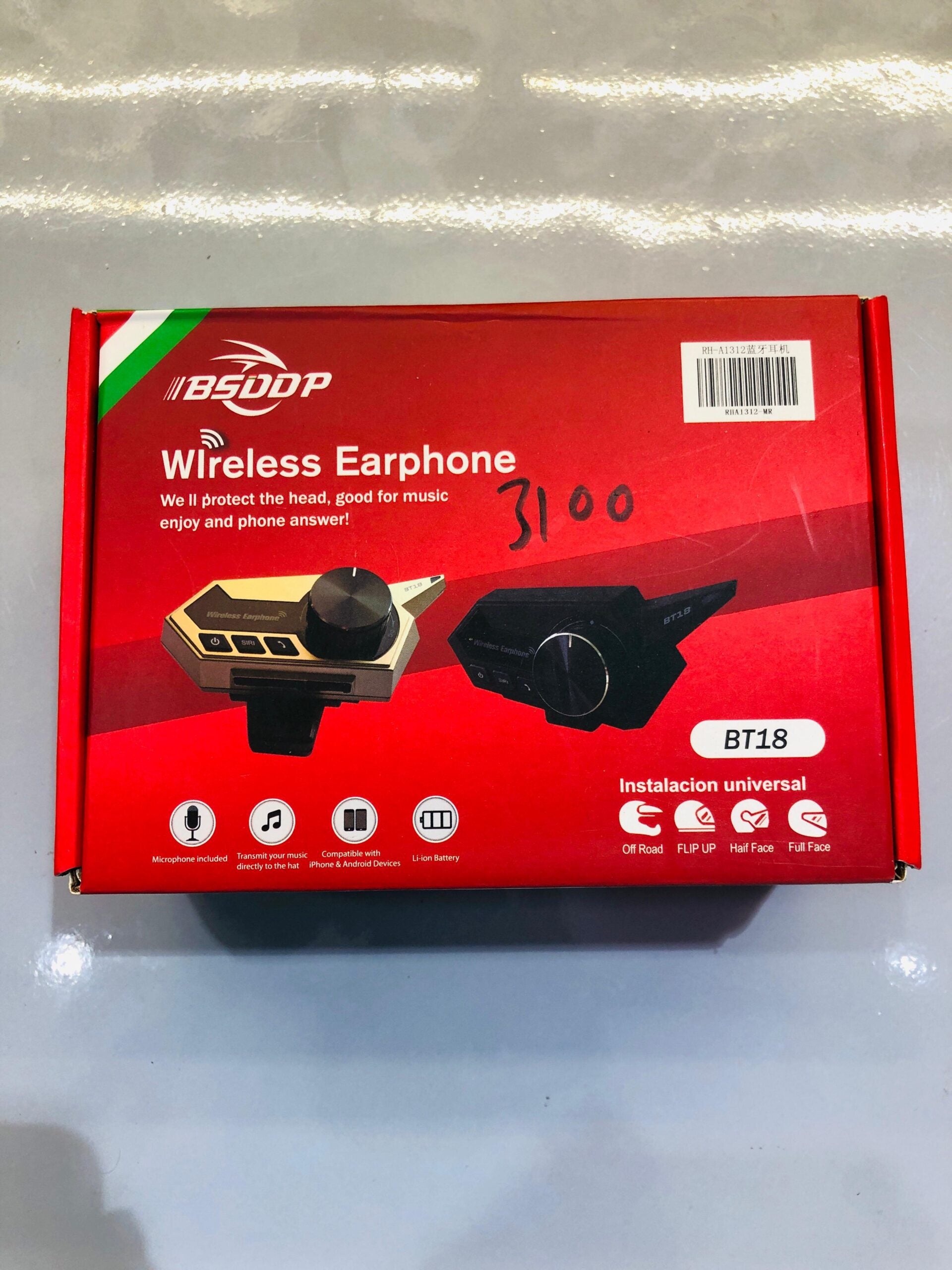 BSDDP BT18 Motorcycle Helmet Bluetooth Earphone