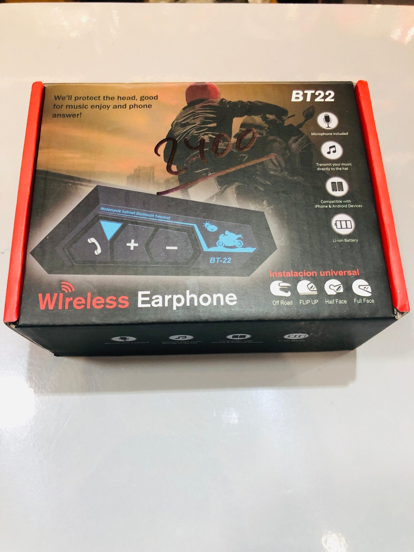 BT22 Motorcycle Helmet Bluetooth Earphone