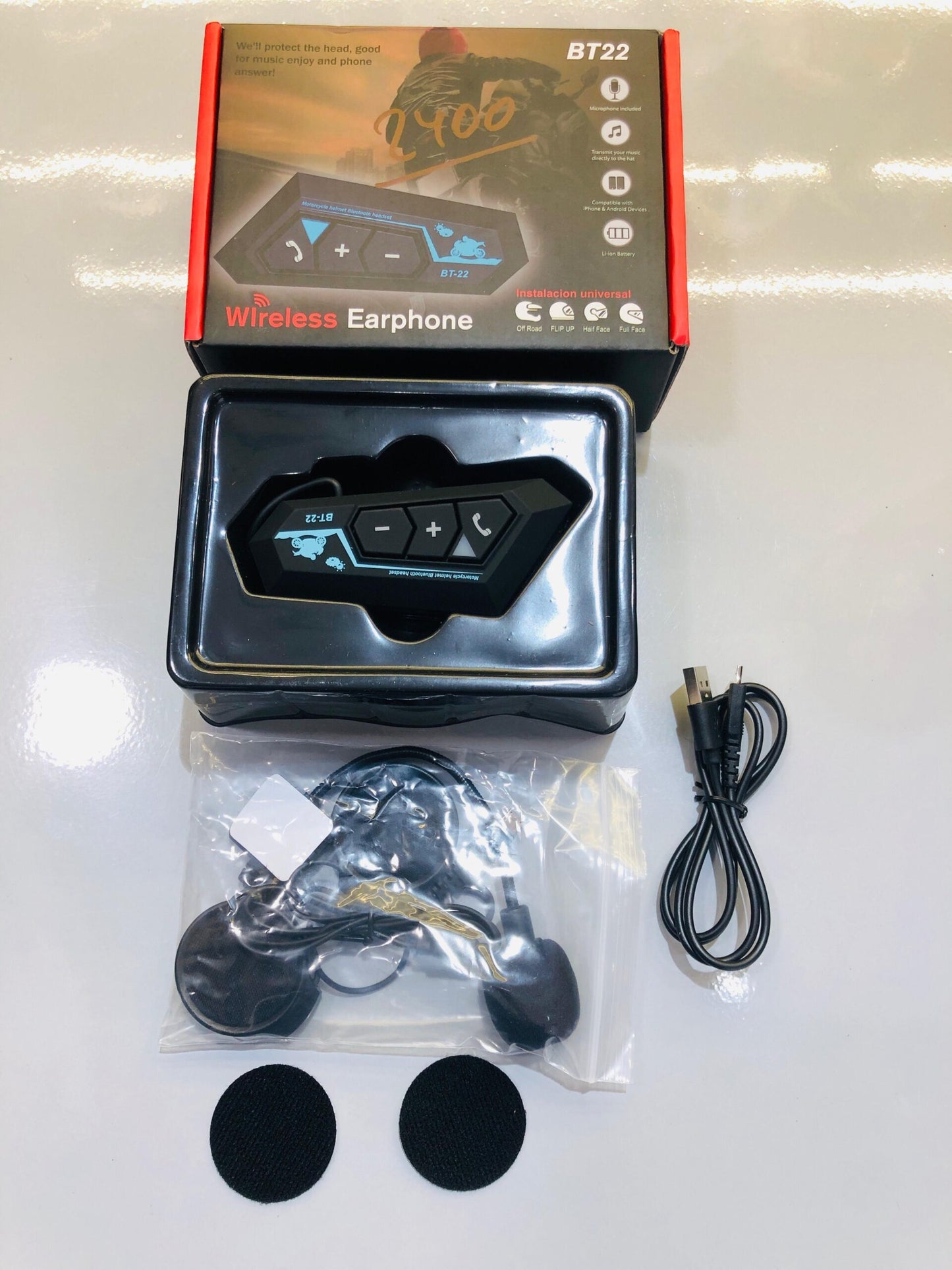 BSDDP BT22 Motorcycle Helmet Bluetooth Earphone