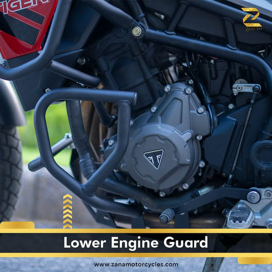 Black Lower Engine Guard for Triumph Tiger 850